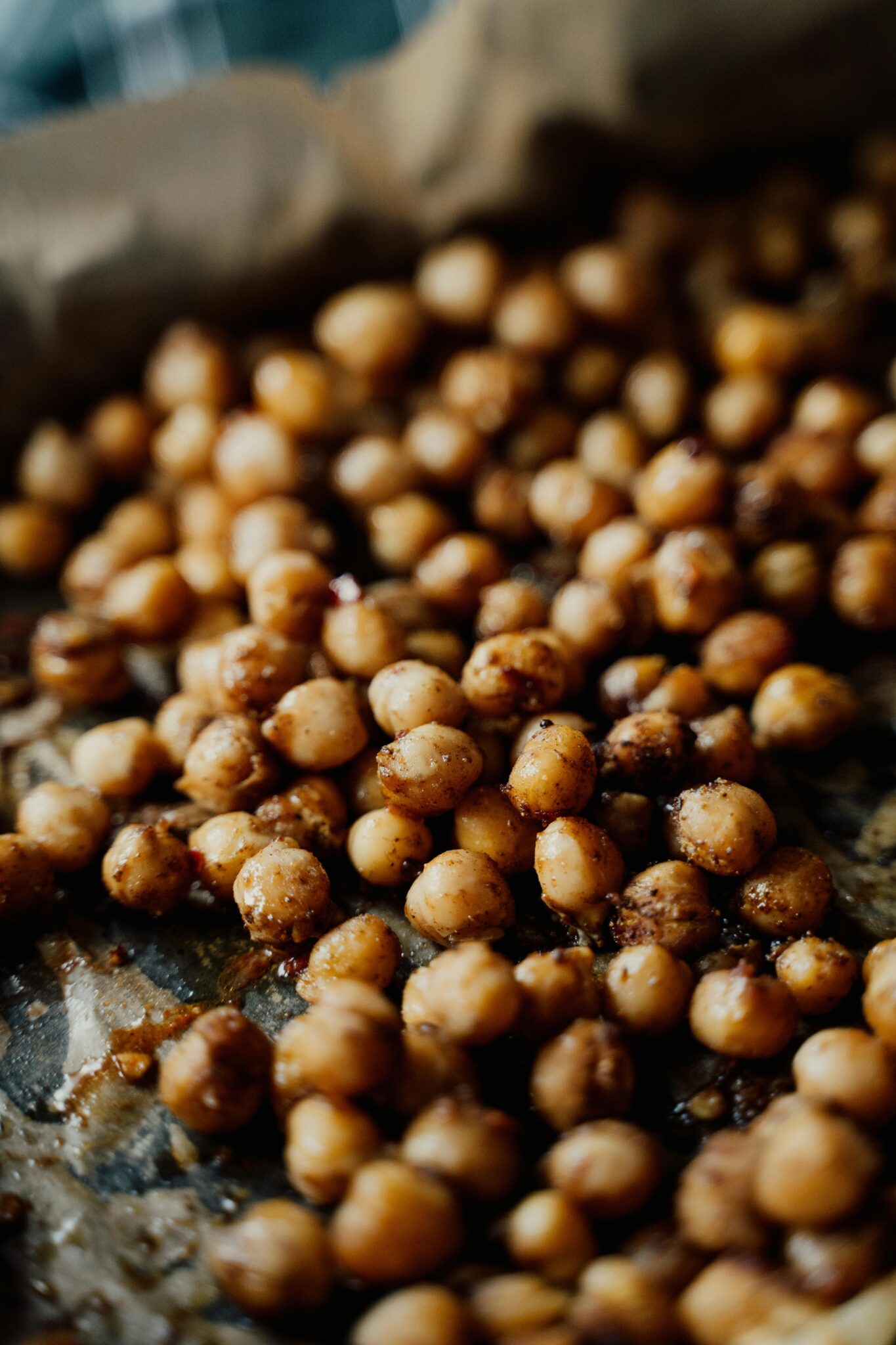 High fibre dinner of chickpeas
