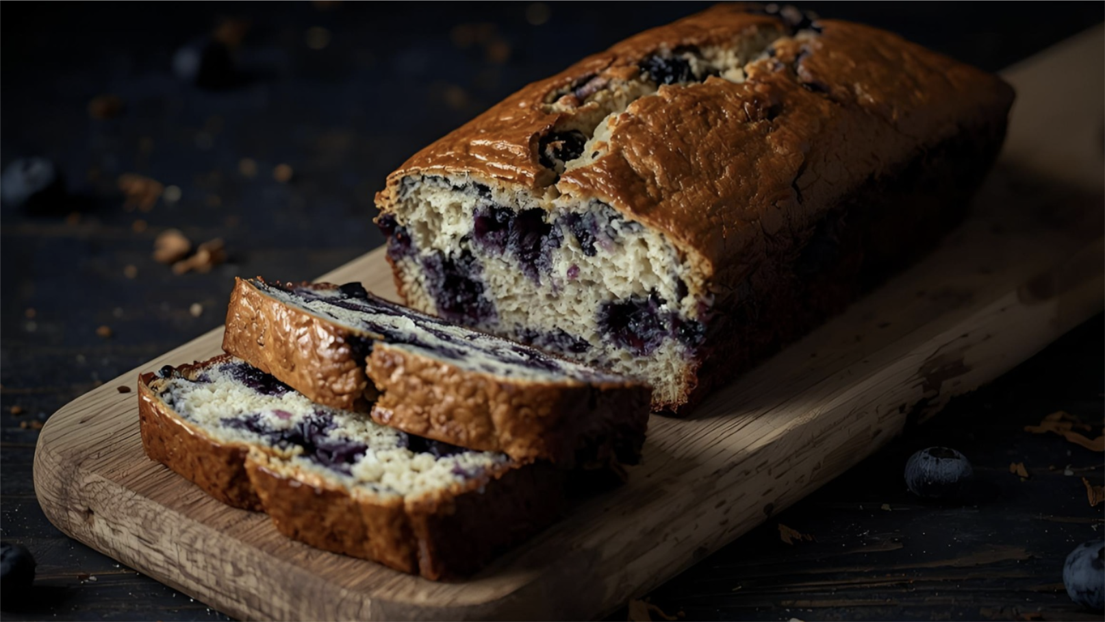Healthy Blueberry Banana Loaf recipe