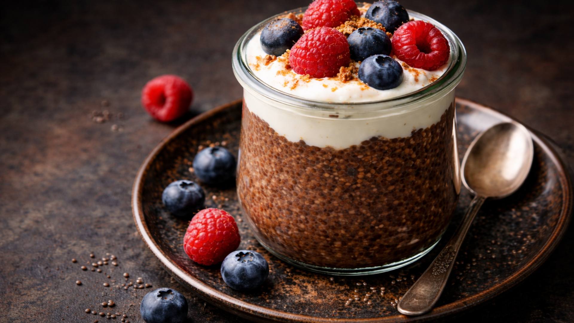 High fibre breakfast pudding